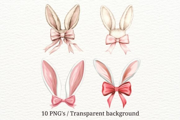 Download 10 PNG Bunny Ears Clipart Set - Bunny Collection