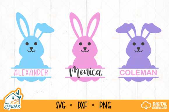 Download Easter Bunny Face Monogram SVG Funny - Bunny Collection