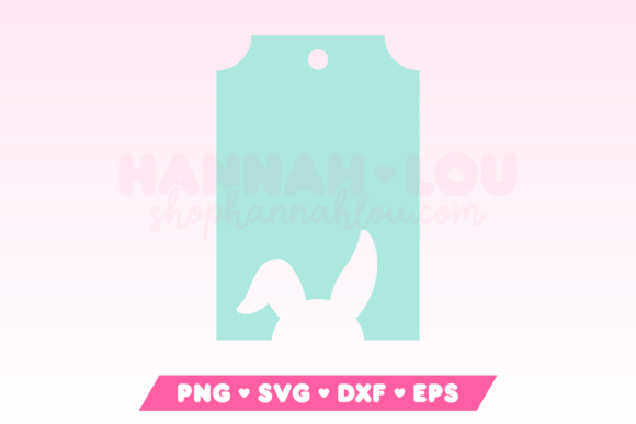 Download Easter Gift Tag SVG with Easter Bunny - Bunny Collection