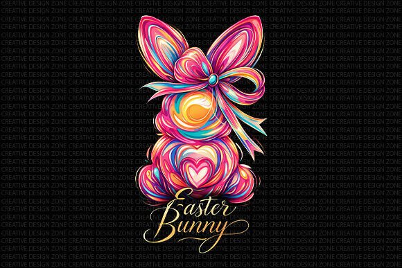 Download Colorful Easter Bunny PNG - Bunny Collection