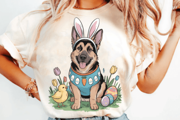 Download Easter Dog Bunny Ears German Shepherd PN - Bunny Collection