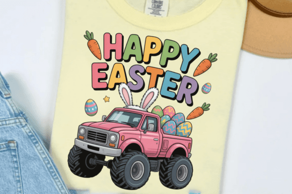 Download Monster Truck Happy Easter Bunny PNG Des - Bunny Collection
