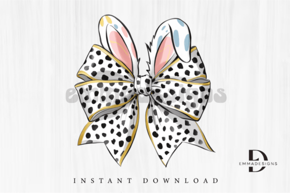 Download Easter Bunny Coquette Bow PNG, Easter - Bunny Collection