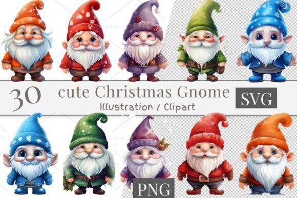 Download 30 Cute Gnome Cliparts, SVG, PNG 889 - Cliparts Collection