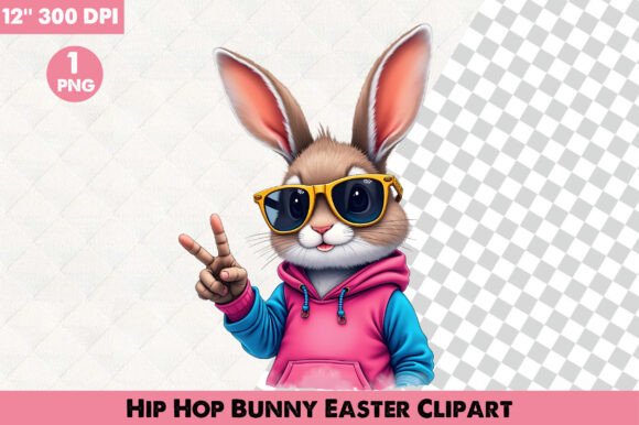 Download Hip Hop Bunny Easter Clipart - Bunny Collection