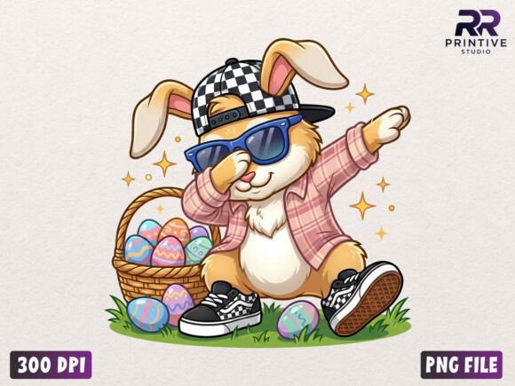 Download Dabbing Easter Bunny PNG - Bunny Collection