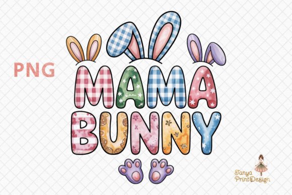 Download Mama Bunny Easter Clipart PNG Design - Bunny Collection