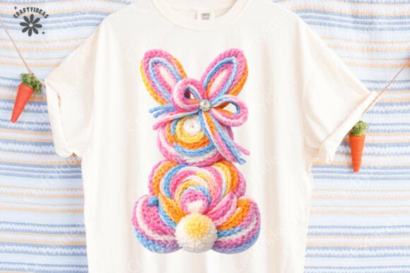 Download Faux Yarn Easter Bunny Png Easter Png - Bunny Collection