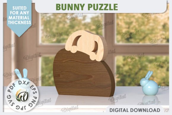 Download Easter Bunny Laser Cut. Bunny Puzzle SVG - Bunny Collection