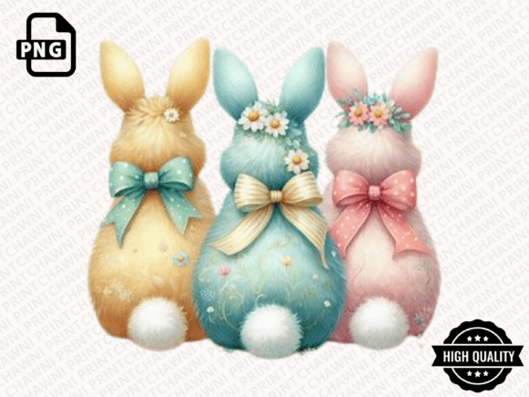 Download Happy Easter PNG Coquette Easter Bunny - Bunny Collection