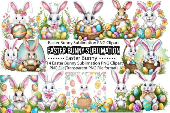 Download Easter Bunny Sublimation Bundle - Bunny Collection