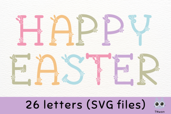 Download Easter Bunny Alphabet Spring Letter Font - Bunny Collection