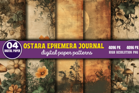 Download Ostara Ephemera Journal Digital Pattern - Premium Resources