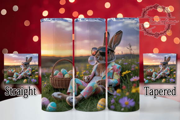 Download Pastel Floral Easter Bunny Tumbler - Bunny Collection