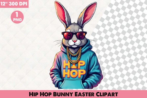 Download Hip Hop Bunny Easter Clipart - Bunny Collection