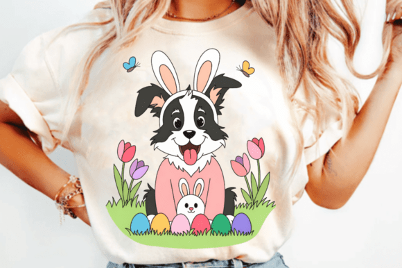 Download Easter Bunny Dog Border Collie PNG Clipa - Bunny Collection