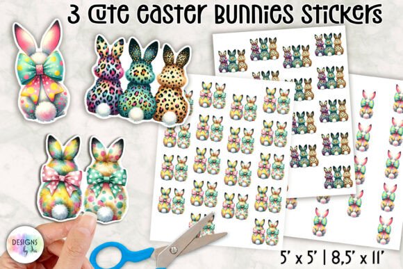 Download Cute Easter Bunny Stickers - Bunny Collection