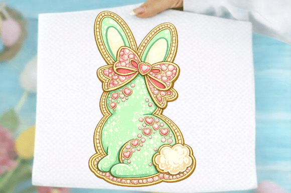 Download Coquette Easter Bunny Glitter Png - Bunny Collection