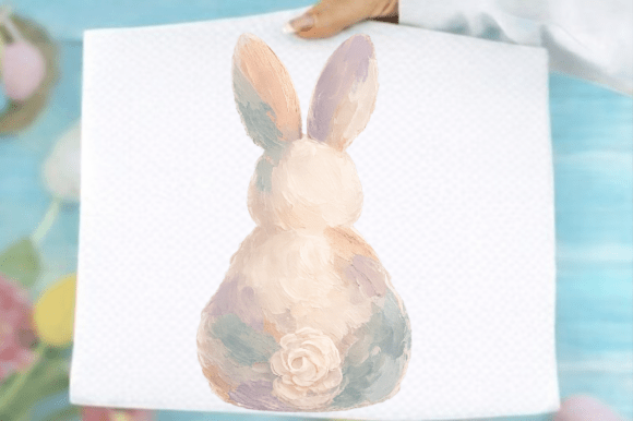 Download Pastel Floral Easter Bunny Png - Bunny Collection