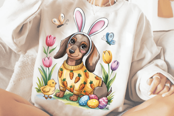 Download Cute Easter Dog Bunny Ears PNG Clipart D - Bunny Collection