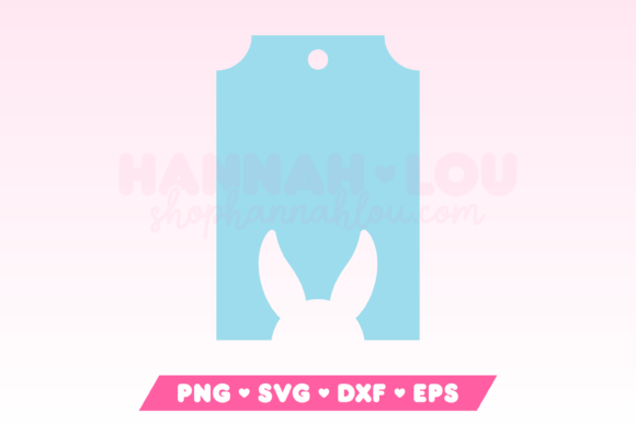 Download Easter Gift Tag SVG with Easter Bunny - Bunny Collection