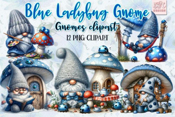 Download Watercolor Ladybug Gnome PNG Cliparts - Cliparts Collection