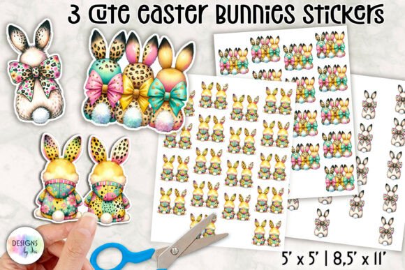 Download Cute Easter Bunny Stickers - Bunny Collection