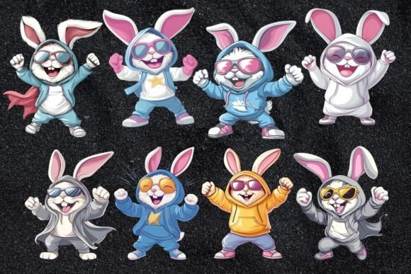 Download Hip Hop Bunny Easter Clipart - Bunny Collection