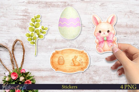 Download Cute Easter Bunny Stickers | Spring - Bunny Collection