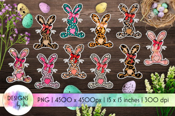 Download Easter Bunny Stickers Set of 10 - Bunny Collection