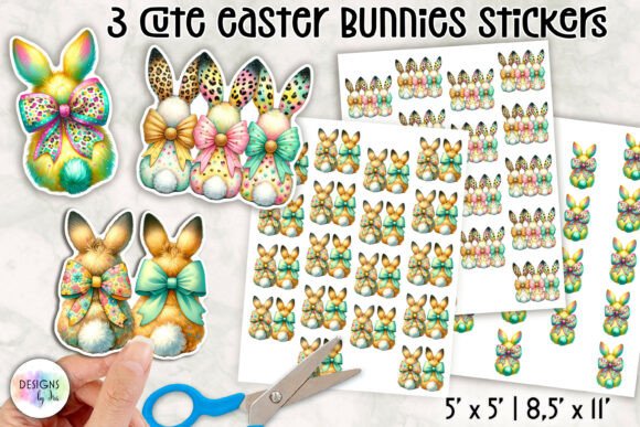 Download Cute Easter Bunny Stickers - Bunny Collection