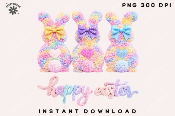 Download Latch Hook Easter Bunny Png Coquette Bow - Bunny Collection