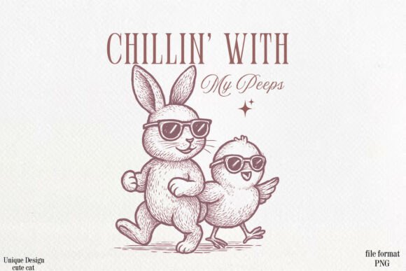 Download Easter Bunny Sublimation Design PNG - Bunny Collection