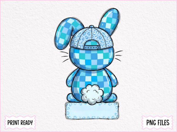 Download Personalized Blue Easter Bunny Boy PNG - Bunny Collection
