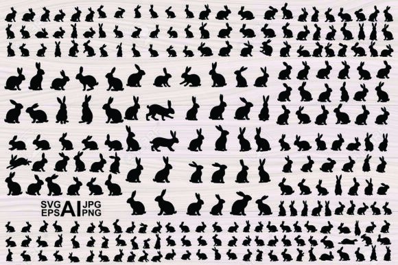 Download Easter Bunny Silhouette Bundle - Bunny Collection