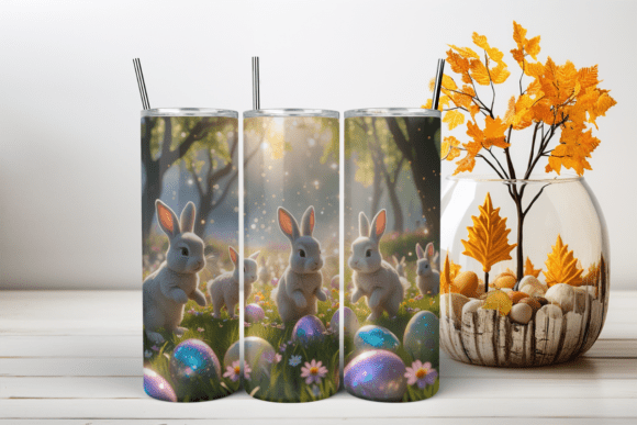 Download Enchanted Easter Bunny Tumbler Wrap - Bunny Collection