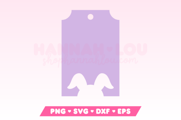 Download Easter Gift Tag SVG with Easter Bunny - Bunny Collection