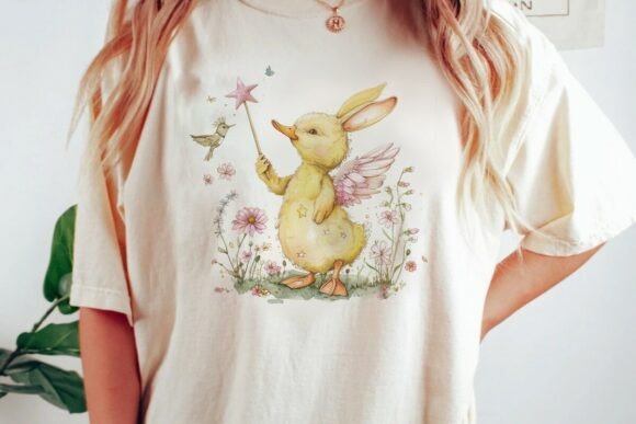 Download Duck Bunny Easter Magic Wand Png - Bunny Collection
