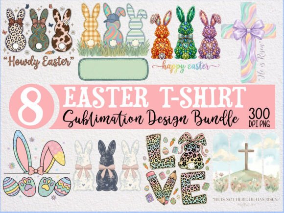 Download 8 Easter Bunny Sublimation Design Bundle - Bunny Collection
