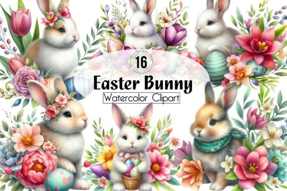 Download Easter Bunny Sublimation Clipart - Bunny Collection