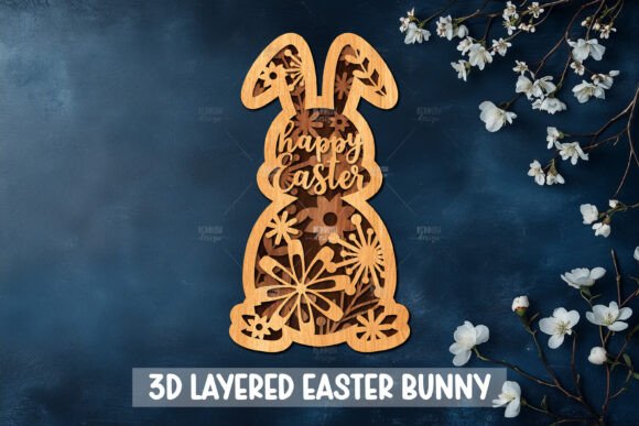 Download 3D Easter Bunny Laser Cut - Bunny Collection