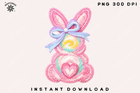 Download Faux Yarn Easter Bunny Png Easter Png - Bunny Collection