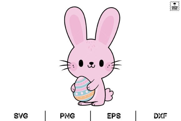 Download Bunny with Egg Easter, Cute Bunny, Svg - Bunny Collection
