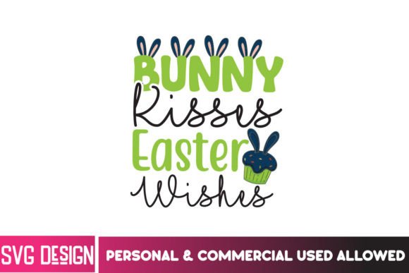 Download Bunny Kisses Easter Wishes SVG Design - Bunny Collection