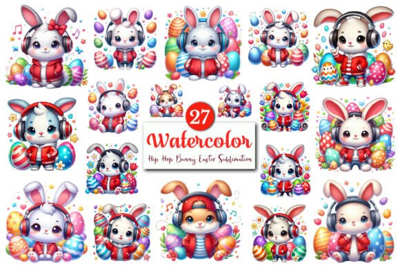 Download Hip Hop Bunny Easter PNG Clipart Bundle - Bunny Collection