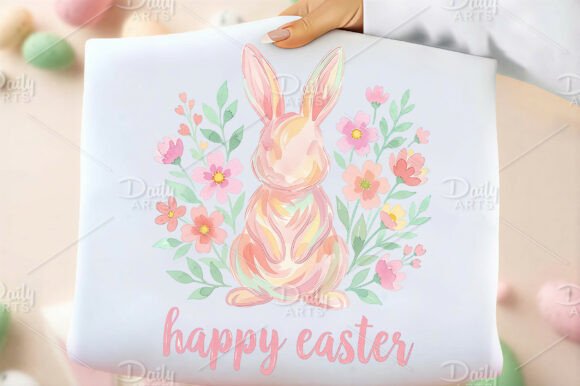Download Boho Pastel Easter Bunny PNG - Bunny Collection