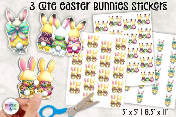 Download Cute Easter Bunny Stickers - Bunny Collection