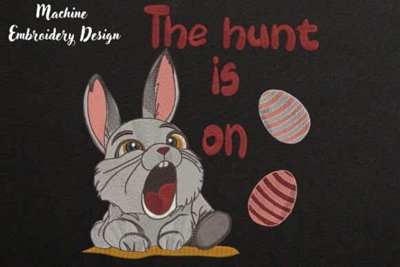 Download Cute Funny Easter Bunny in Black - Bunny Collection