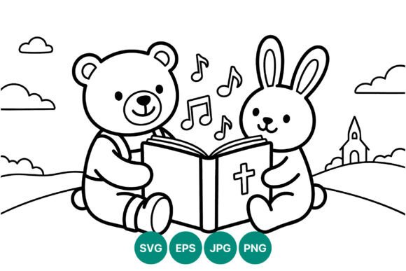 Download Teddy Bear and Bunny Singing from Bible - Bunny Collection