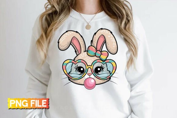 Download Easter Bunny Faux Crochet Coquette PNG - Bunny Collection